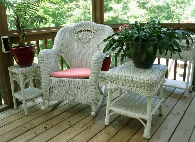 Wicker furniture